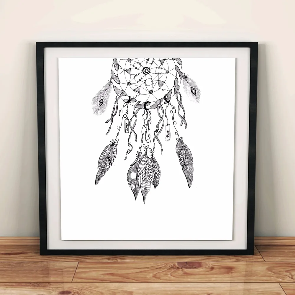 Скандинавский эскиз животные винтажный холст художественный принт постер