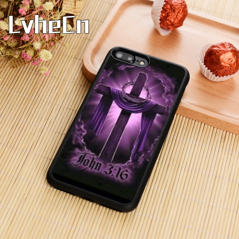LvheCn Библия Христос Христианский Крест Стиль чехол для телефона iPhone 11 Pro X XR XS MAX 5 6 7