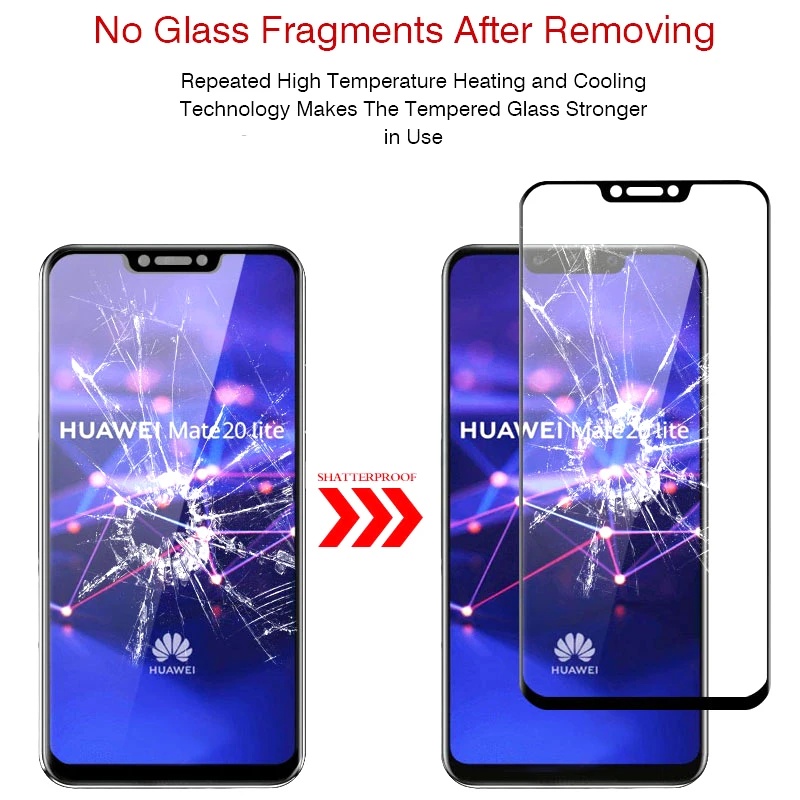 Подлинное Защитное стекло для huawei mate 20 lite защитный чехол экрана на huawey mate20 lit