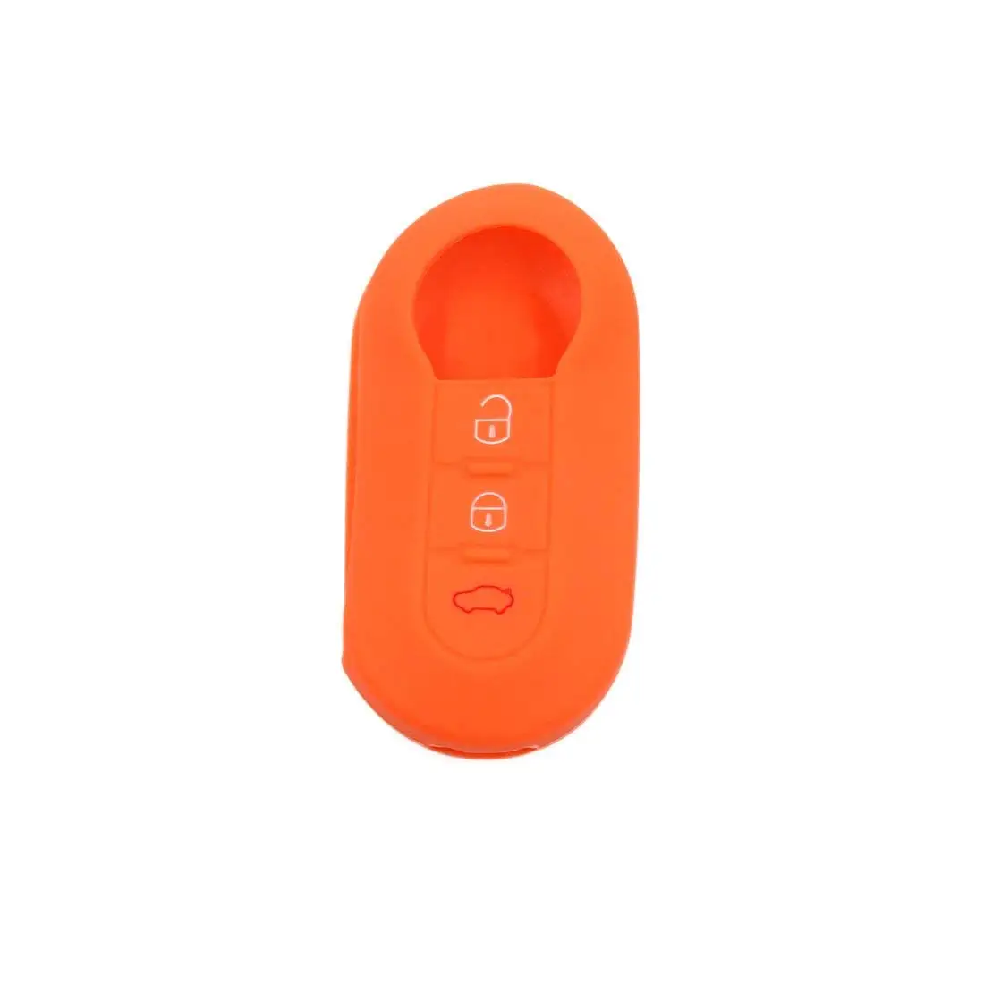 uxcell a18012500ux0041 3 Button Orange Car Silicone Remote Key Flip Cover Case Fob Protector for Fiat | Автомобили и мотоциклы