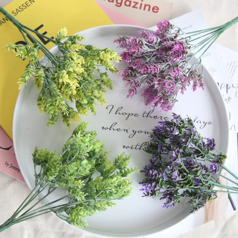5 шт. DIY европейские искусственные растения Лавандовая оболочка трава
