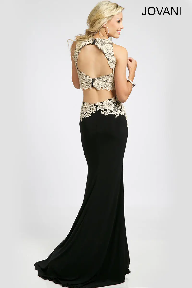 Floor Length Evening Prom Dresses 2015 Sequins Beading CrystalsSexy Mermaid Scoop See Through Two Pieces Lace | Свадьбы и торжества