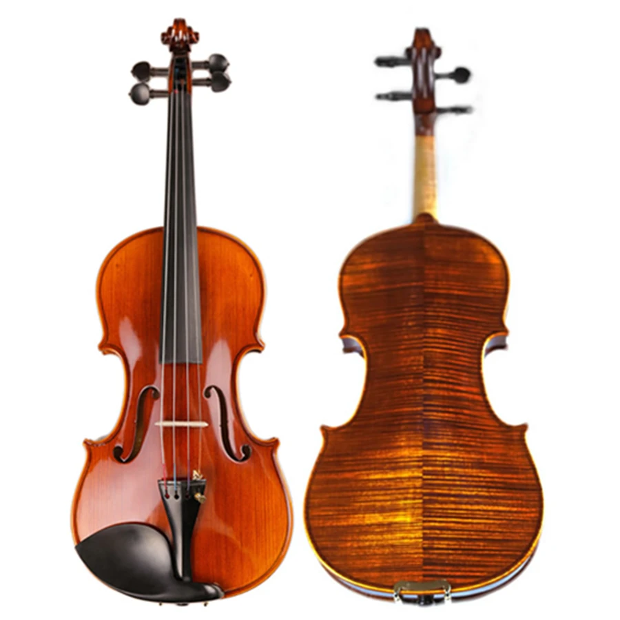 

High-end Professional Spirit Varnish Violin Naturally Dried Stripes Maple Handcraft Antique Violino TONGLING Brand