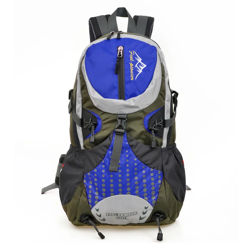 Blue Fengtu 30L походный рюкзак унисекс, переносные спортивные сумки для мужчин и женщин, рюкзаки для кемпинга и путешествий, Легкие уличные сумки - Цвет: Blue
