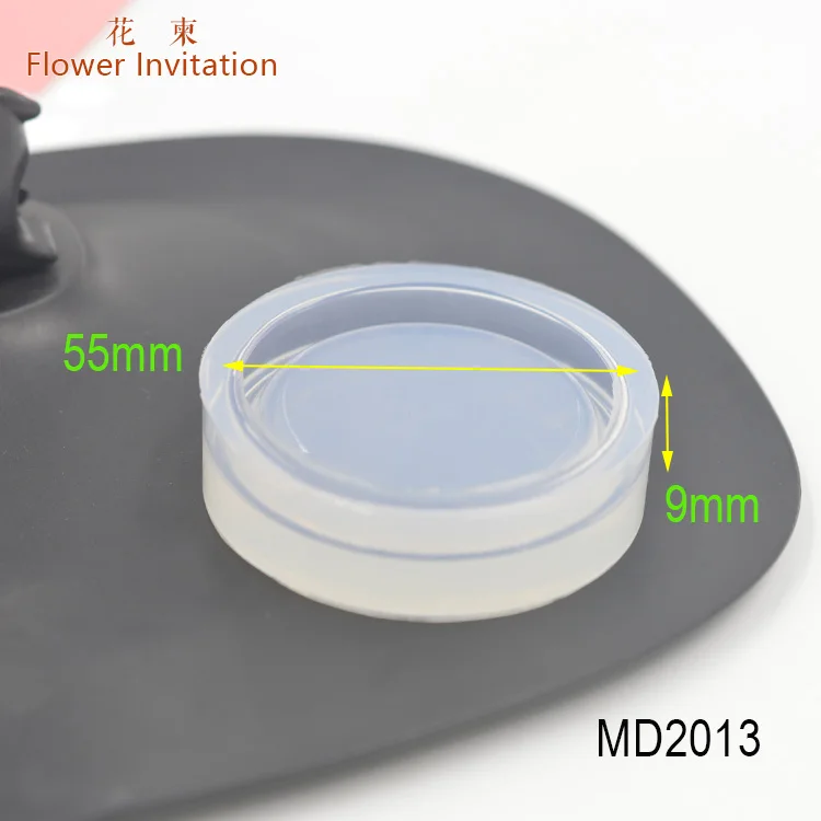 MD2013 mold Цветок приглашение кольцо держатель mould_прозрачный силиконовый Плесень_ ювелирные изделия Плесень Для смолы настоящий цветок ювелирные изделия DIY Плесень - Цвет: MD2013 mold
