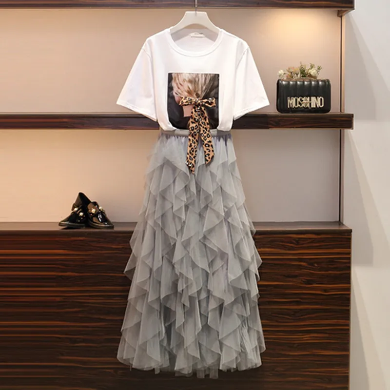 Летние Одежда высшего качества женский леопардовый принт футболка с бантом +