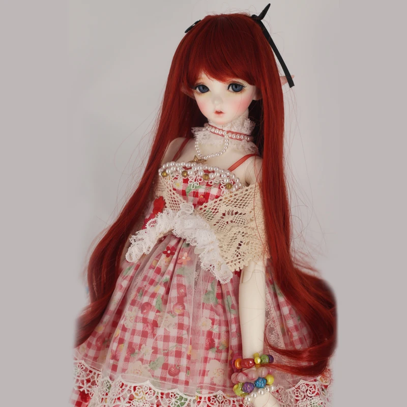 BJD Doll Hair Wigs High Quality Synthetic Fiber Long Curly Red for 1/3 bjd Dolls | Игрушки и хобби