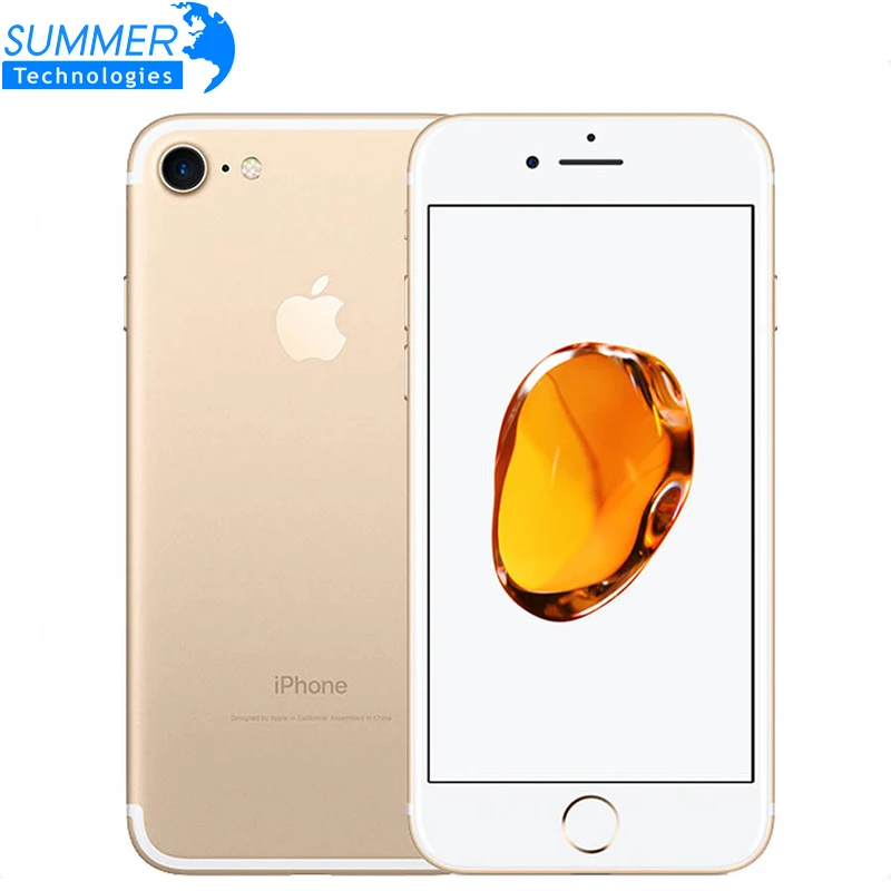 Оригинальный четырехъядерный мобильный телефон Apple iPhone 7 камера 12.0MP IOS LTE 4G сканер