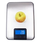 Цифровые кухонные весы многофункциональные пищевые весы со складным крючком, 33lb15кг, платформа из нержавеющей стали, большой ЖК-дисплей с подсветкой 30%