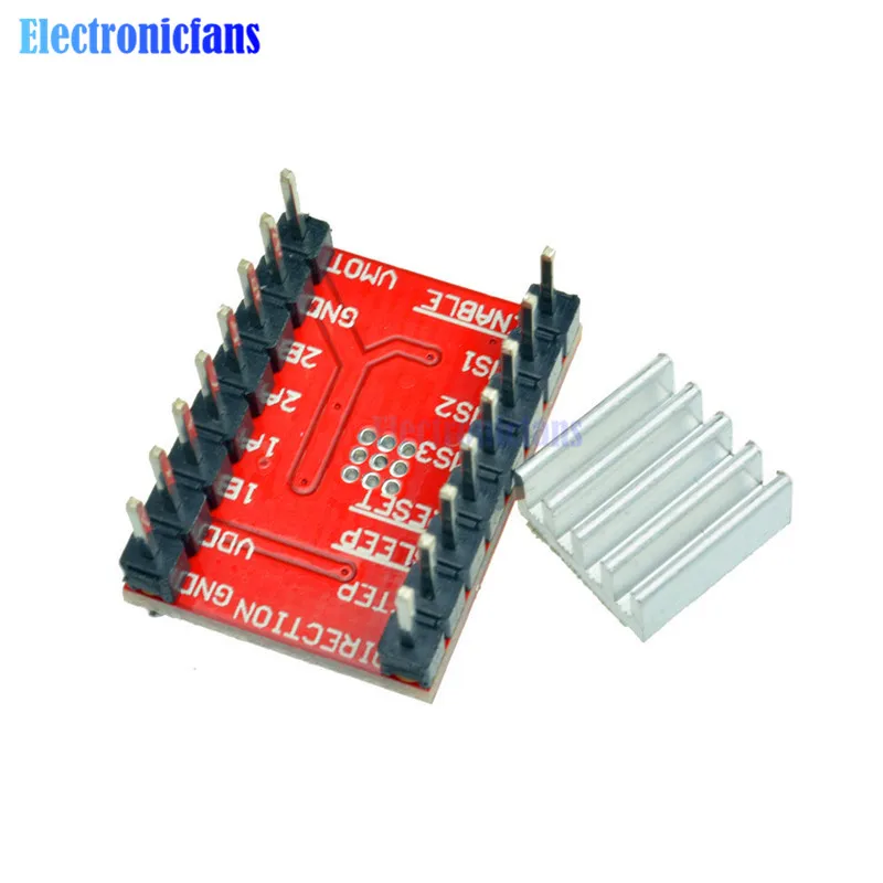 Драйвер шагового двигателя Reprap A4988 модуль платы для Arduino детали 3D-принтера