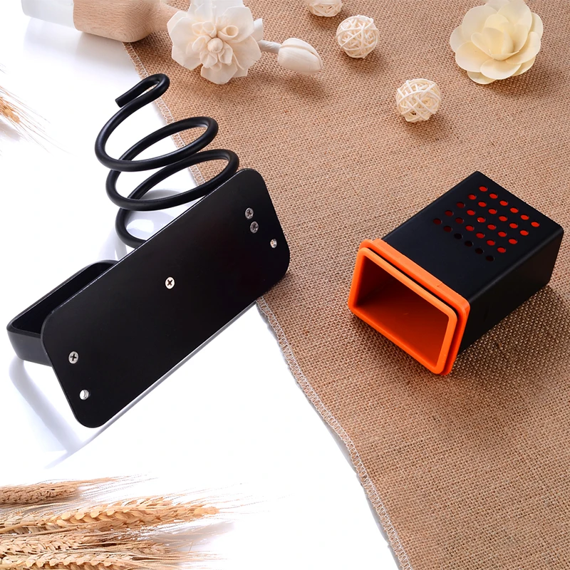 Настенный золотистый держатель для фена настенный ванной комнаты чёрный