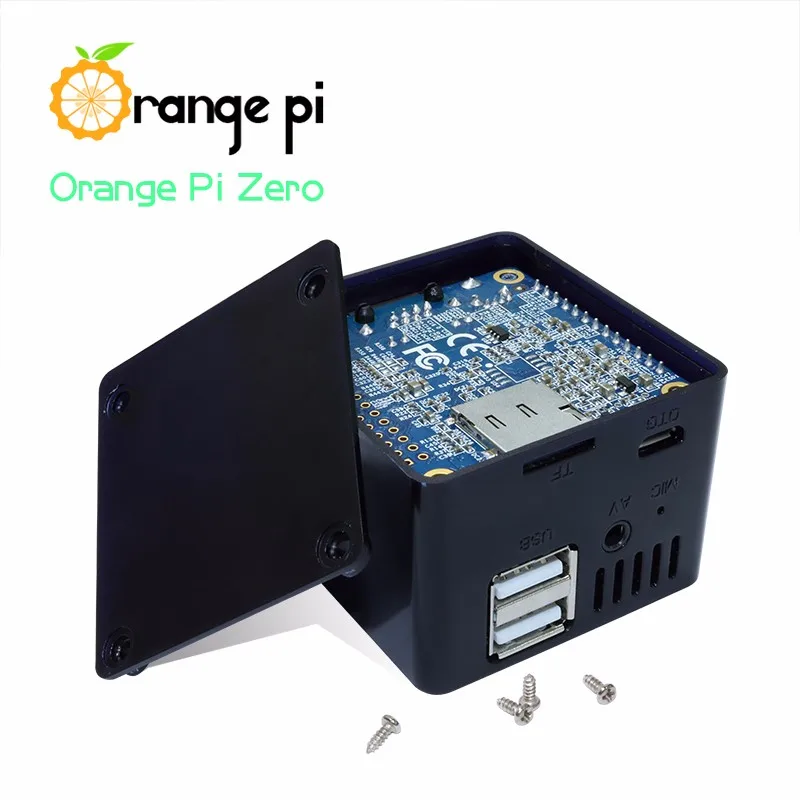 Оранжевый Pi Черный ABS защитный чехол: который подходит для Orange Pi Zero с платой расширения, не подходит для Zero Plus2