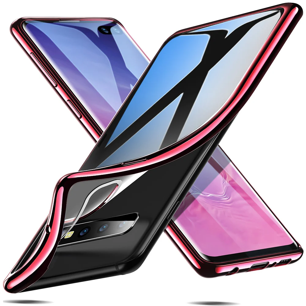 Чехол ESR для samsung Galaxy S10 S10 Plus, мягкий чехол из ТПУ с покрытием, прозрачный чехол, металлический бампер, задний Чехол для samsung S10 Plus