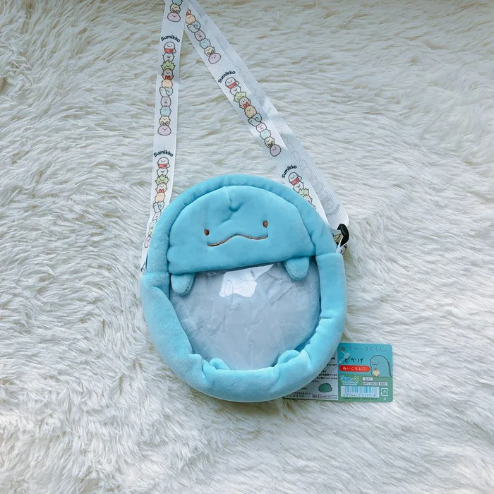 blue 1 шт., японские плюшевые кошельки Sumikko gurashi для девочек, плюшевые сумки с героями мультфильмов, подарки на день рождения, большая емкость - Цвет: blue