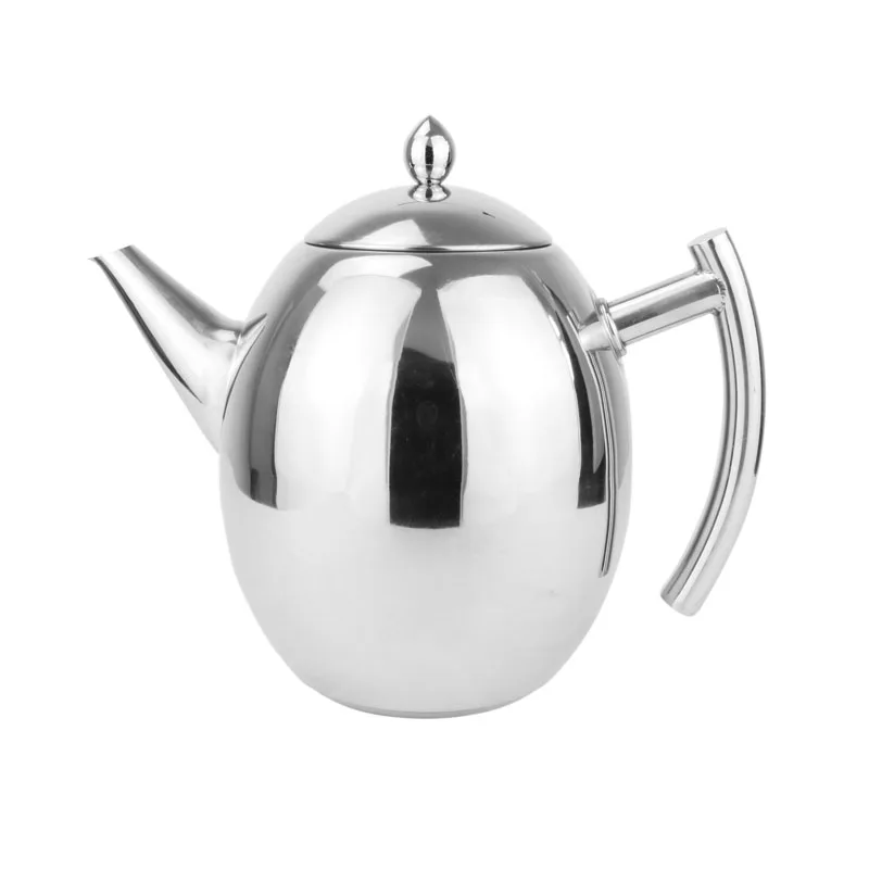 

Thick stainless steel teapot coffee pot with filter hotel restaurant with cooker tea 1.5L