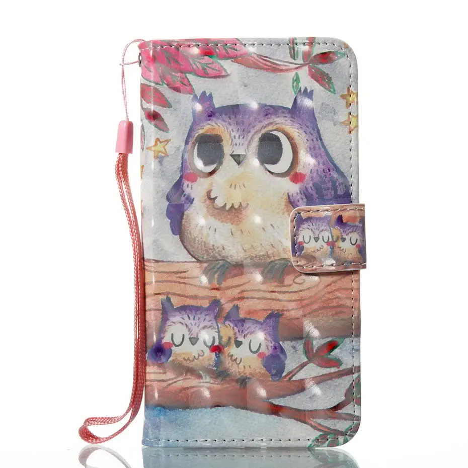 MILYSSI чехол для iPhone X Xs XR XS Max Wallet Case IPhone Flip PU кожа 3D Vision Обложка с рисунком | Мобильные