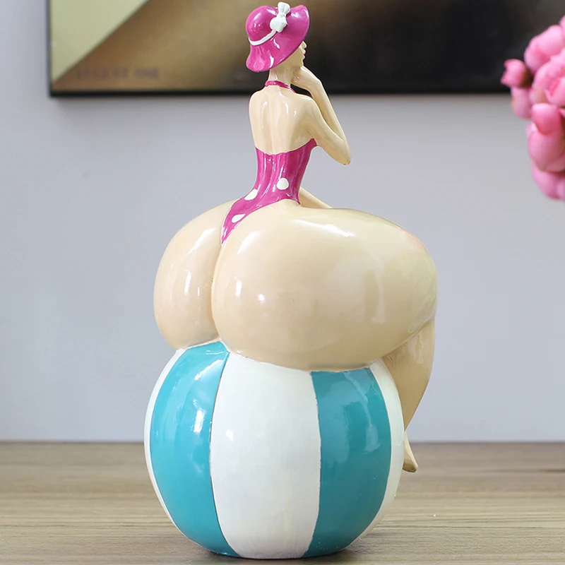 Красивая пышная женская статуэтка статуя тела из смолы поделки красивая