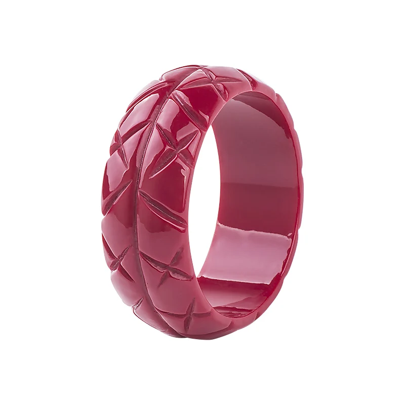 Титановое покрытие GuanLong новая мода изделия из смолы украшения-Браслеты Pulseiras для женщин High Street Show браслет оптом - Окраска металла: Титановое покрытие