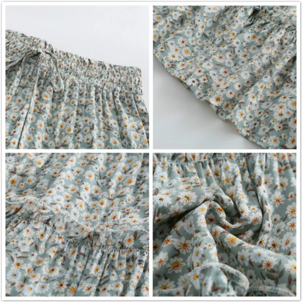 Летние юбки для женщин 2019 Мини-юбка с высокой талией размера плюс богемная