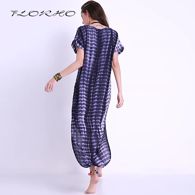 Женское платье свободное элегантное летнее Пляжное с разрезом по бокам коротким