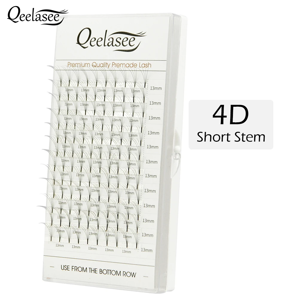Qeelasee новые объемные ресницы 3D 7D с коротким стержнем готовые из искусственной