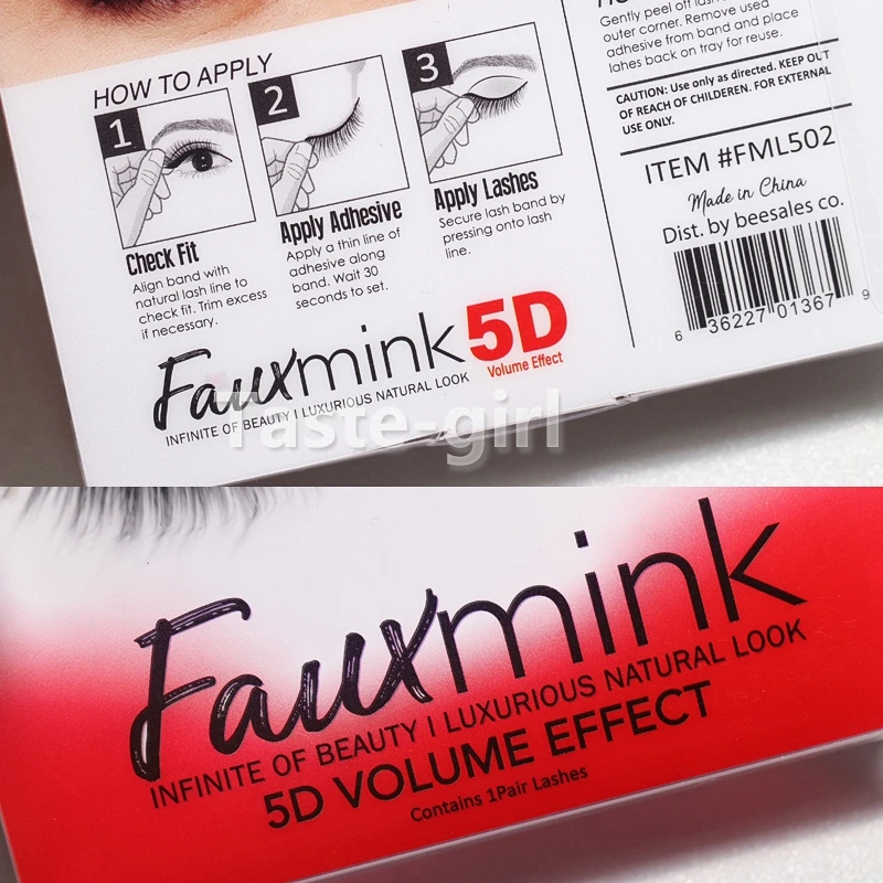 Профессиональный макияж 3D накладные ресницы из искусственной норки