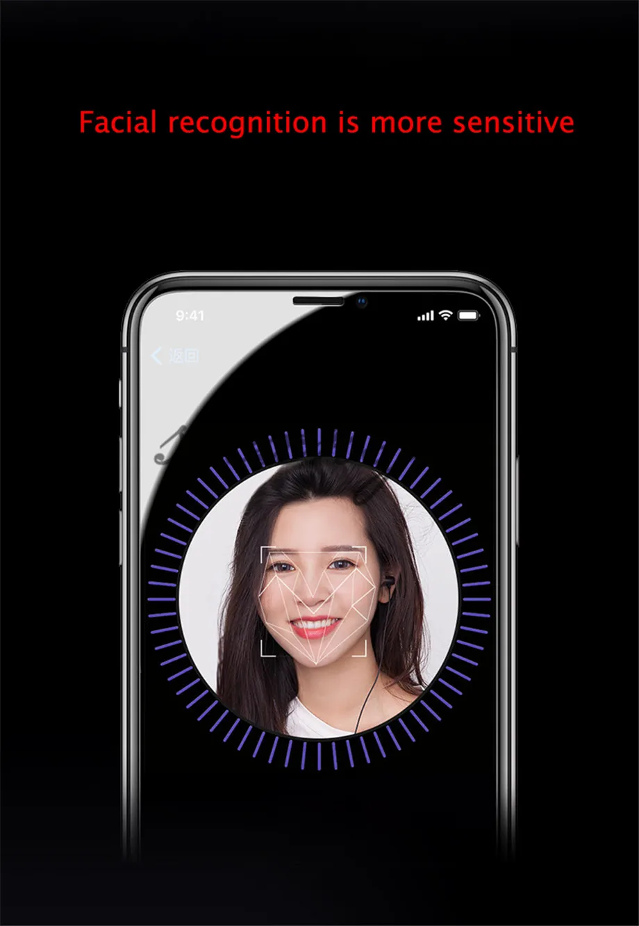 9H полное закаленное стекло для iPhone Xs Max XR X пленка анти-писк Защитная пленка для экрана, защита для iPhone X XR стекло