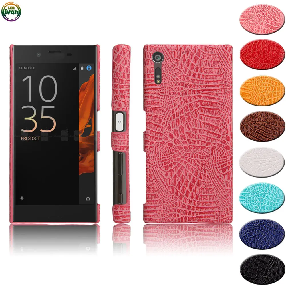 Case For Sony Xperia XZ X Z ZX F8332 F8331 601SO SO-01J Fitted Leather Phone Cover F 8332 8331 SO 01J Alligator Coque |
