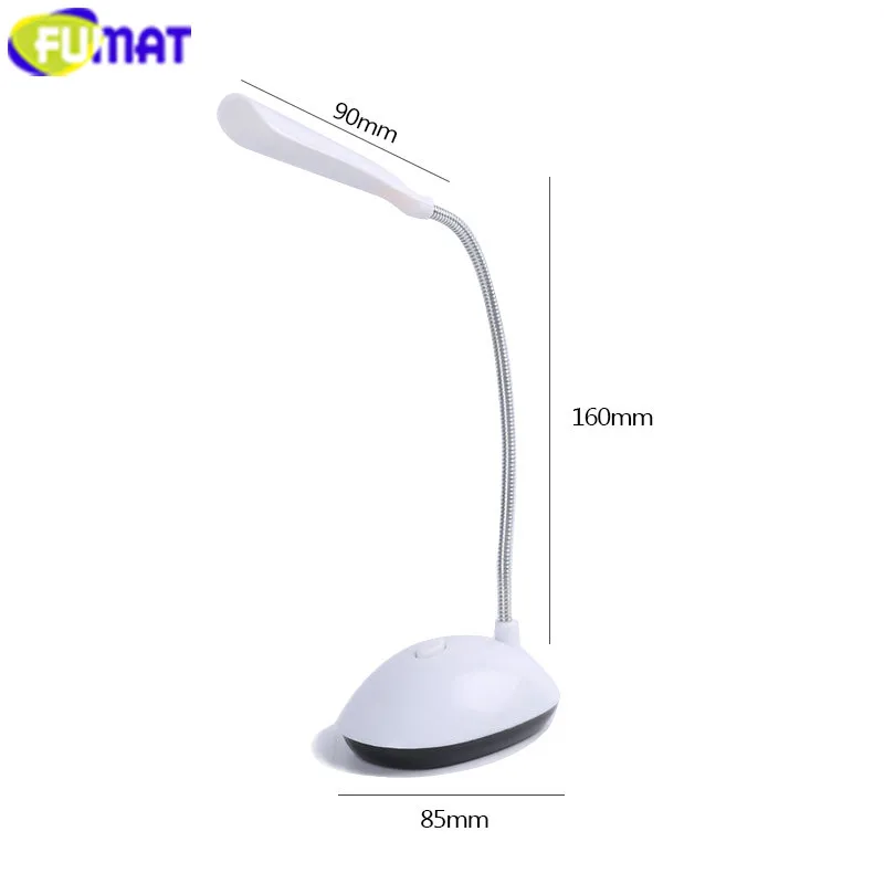 Светодиодная настольная мини лампа FUMAT гибкий складной светильник для чтения и