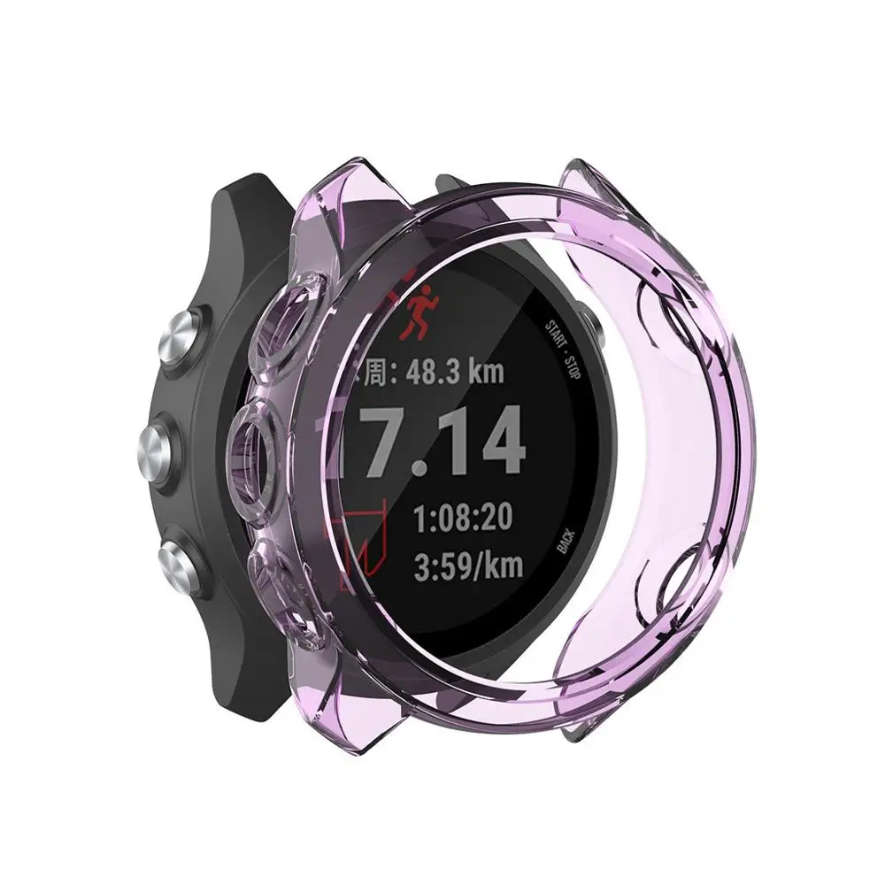 Прозрачный ТПУ защитный чехол рамка для часов Garmin Forerunner 245M/245 смарт носимые
