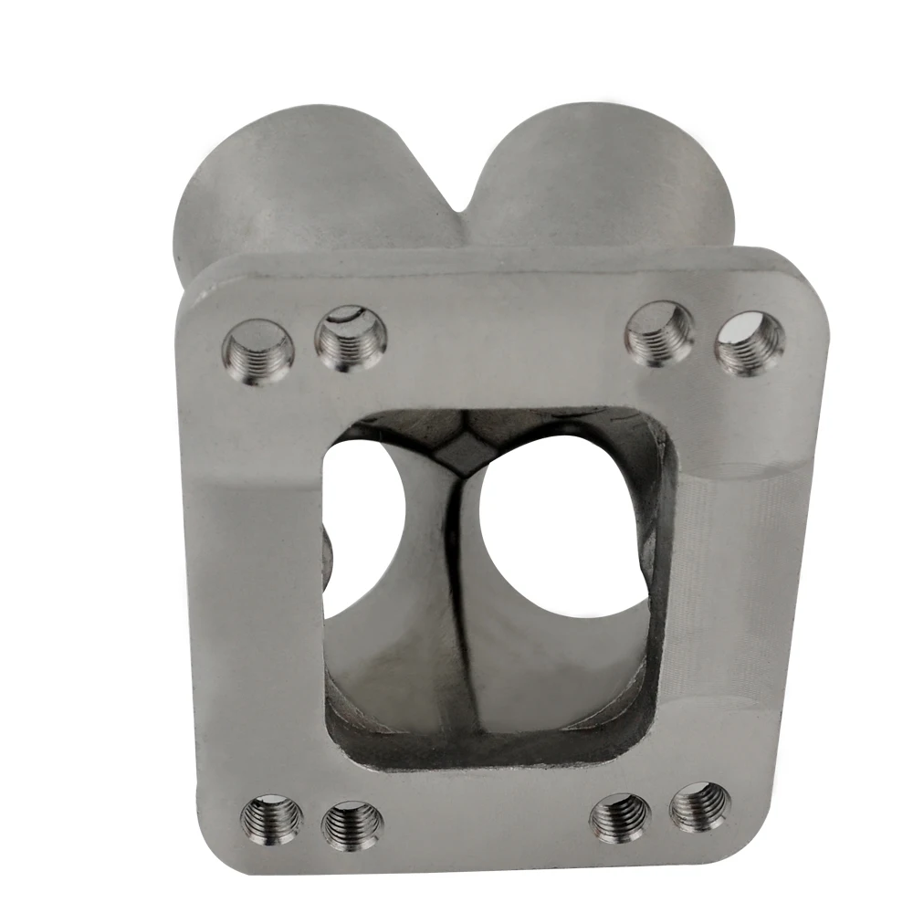LZONE-литая нержавеющая сталь 4-1 турбо коллектор коллектора слияния T3 T4 с фланец
