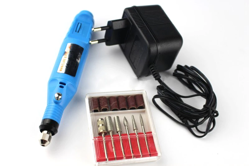 GH720-1 Мини электрическая дрель Dremel шлифовальная машина гравировальная ручка шлифовальная машина ювелирные изделия DIY Электрический Роторный шлифовальный станок+ 50 шт. Алмазные Боры - Цвет: GH720-1