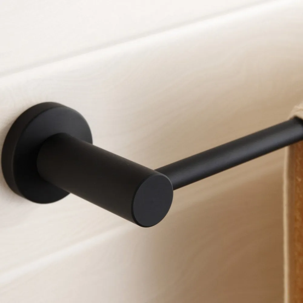 304 stainless steel towel rack towel bar soap dish blower rack toilet brush black bathroom hardware suite