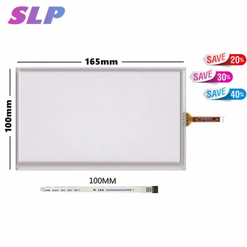 Skylarpu 7 дюймовый 4-проводной резистивный Сенсорный экран Панель для HSD070IDW1-D00 HSD070IDW1-E11 HSD070IDW1-E13 165*100/165 м* 100 мм сенсорный экран