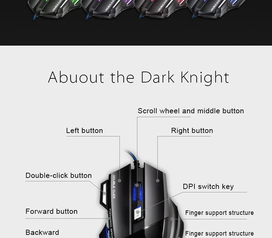 IMice X7 Проводная игровая клавиатура Мышь Профессиональный Точек на дюйм Регулируемая 7 кнопок USB Оптический геймер компьютер Мышь мышь для ПК, ноутбук