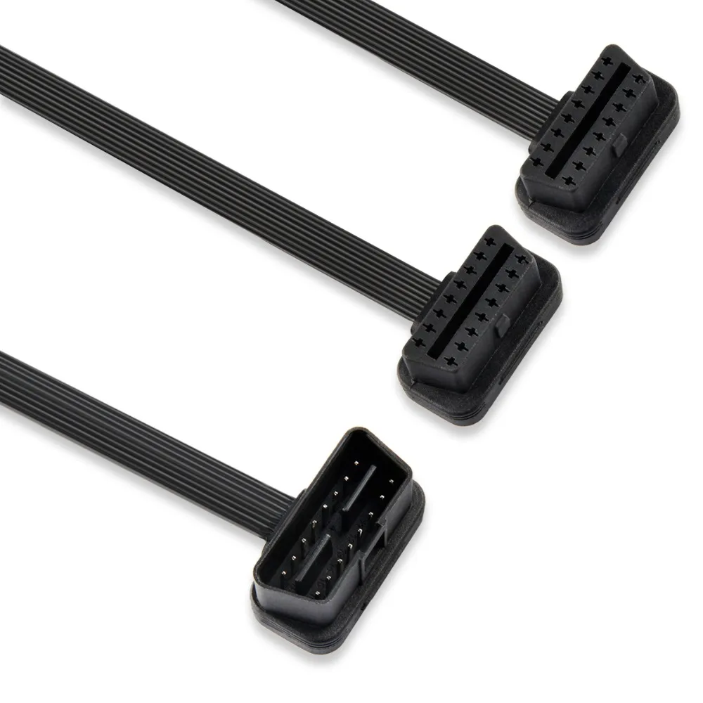 Высококачественный кабель удлинитель OBD2 OBDII 16Pin 1 штекер на 2 гнезда 16pin стандарт с