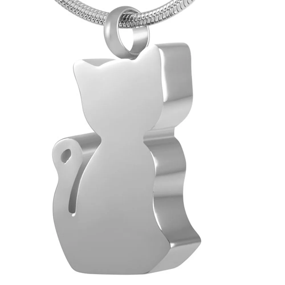 MJD8181 кулон в форме кошки животного урна на память Кремация золы ювелирные изделия