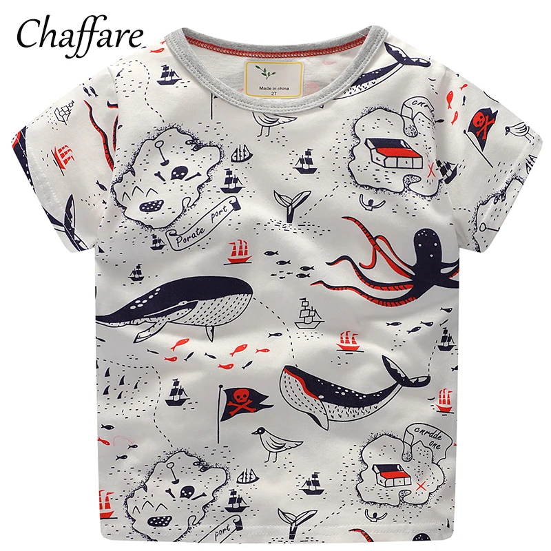Chaffare футболка для мальчиков короткий рукав Повседневное детская одежда летние