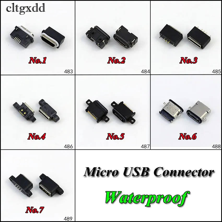Водонепроницаемый мини-разъем USB Type-C типа C 2 0 | Мобильные телефоны и аксессуары