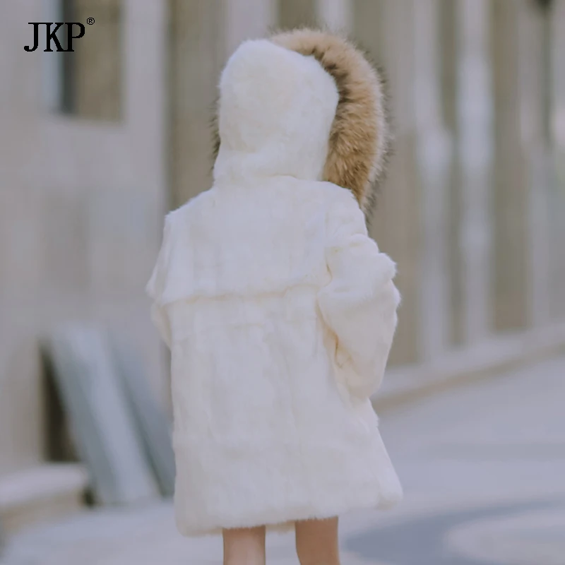 2017 Новинка зимы детские пальто из натурального кроличьего меха для маленькой