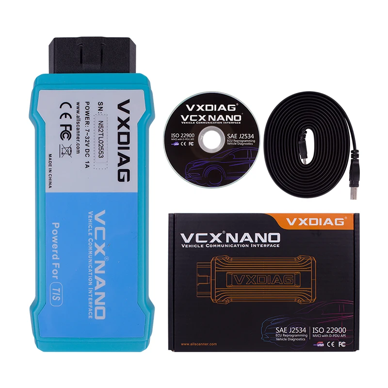 Акция оригинальный VXDIAG VCX NANO для TOYOTA TIS Techstream V12.00.127 Совместимость с SAE J2534 лучше Toyota