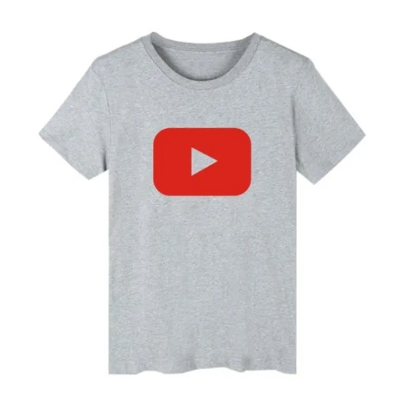Женская летняя футболка с принтом логотипа Youtube, футболка Youtuber Fangirl, футболки, топы, подарки, Прямая поставка