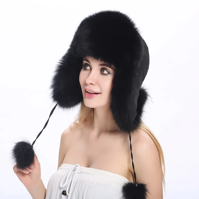 ZY84005 Защитная Ушная теплая Высококачественная женская зимняя шапка с шариком