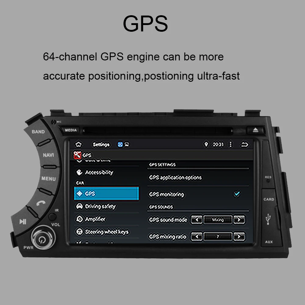 Android 9,0 Восьмиядерный Автомобильный gps навигация с BT для SsangYong Kyron/Actyon/Tradie/Korando 2005-2019DVD мультимедийный плеер