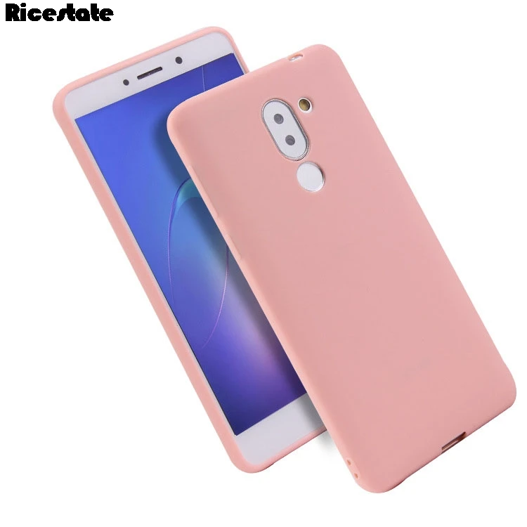 Силиконовый ТПУ мягкий чехол для Huawei Honor 6X / Mate 9 lite GR5 2017 матовый однотонный