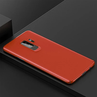 Ультратонкий матовый пластиковый чехол для телефона samsung Galaxy S8, S9 Plus, S7 Edge, чехол на заднюю панель s, чехол для samsung Note 8, 9, S9 - Цвет: Red