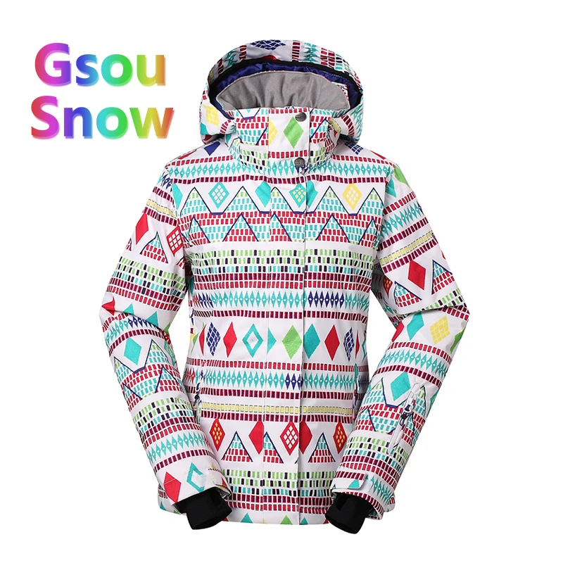 2017 Gsou sonw Спорт на открытом воздухе Зимние Для женщин Камуфляж Сноубординг Теплее