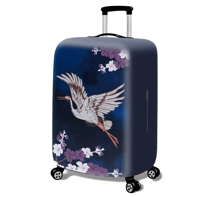 W Luggage Cover SEREQI полосатый дорожный багажный чехол для 18-32 дюймов, чехол для костюма, сумка для путешествий, защитный чехол для багажа, чехол для защиты от пыли, аксессуары для путешествий - Цвет: W Luggage Cover
