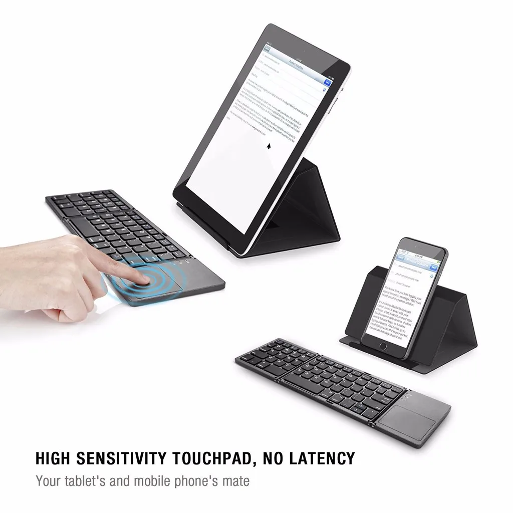 Складная Беспроводная Bluetooth клавиатура OMESHIN мышь английская сенсорная мини для