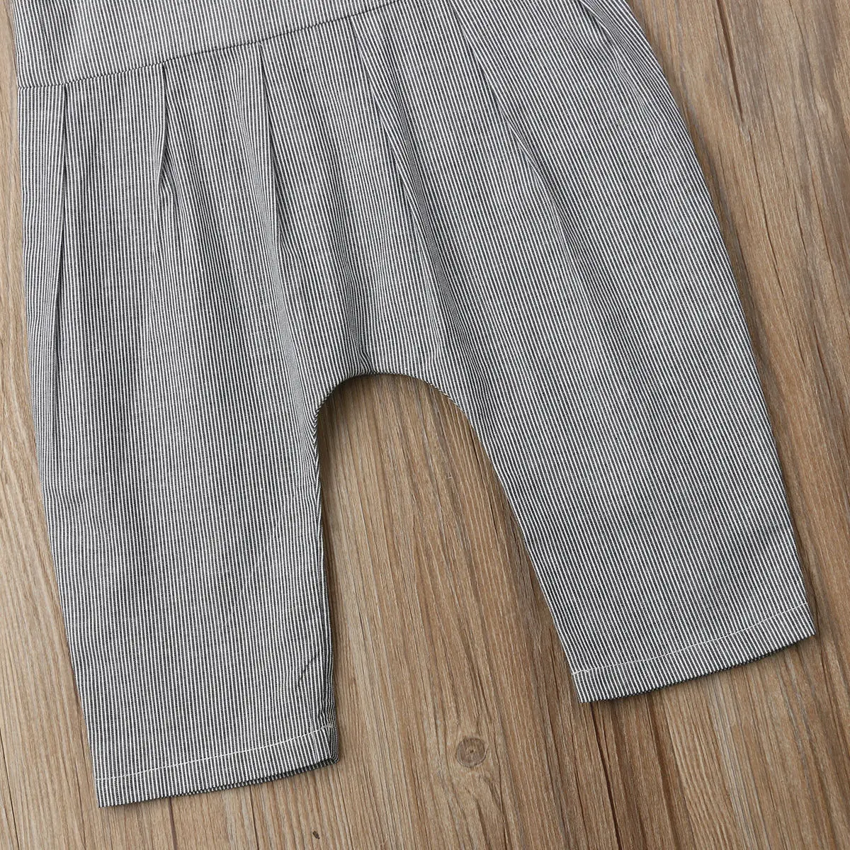 Летний хлопковый комбинезон в полоску без рукавов пляжный костюм|Ромперы| |